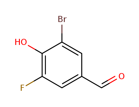 3-bromo-5-fluoro-4-hydroxybenzaldehyde cas no. 185345-46-4 98%