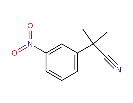 Molecular Structure of 915394-28-4 (2-Methyl-2-(3-nitrophenyl)propanenitrile)