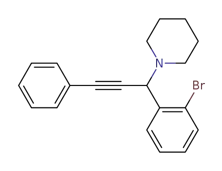 1-(1-(2-bromophenyl)-3-phenylprop-2-yn-1-yl)piperidine