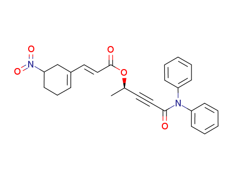 (E)-((R)-5-(diphenylamino)-5-oxopent-3-yn-2-yl) 3-(5-nitrocyclohex-1-enyl)acrylate