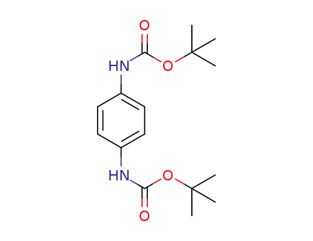 Molecular Structure of 121680-23-7 (di(tert‐butyl) 1,4‐phenylenedicarbamate)