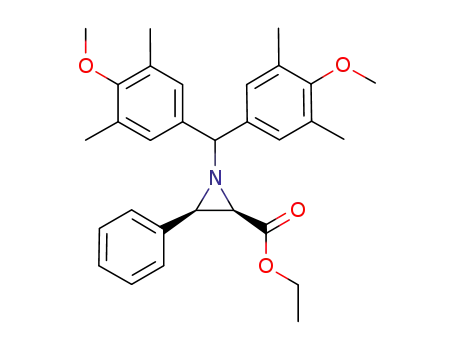 (2R,3R)-cis-1-(N-1-bis(4-methoxy-3,5-dimethylphenyl)methyl)-2-carboxyethyl-3-phenylaziridine