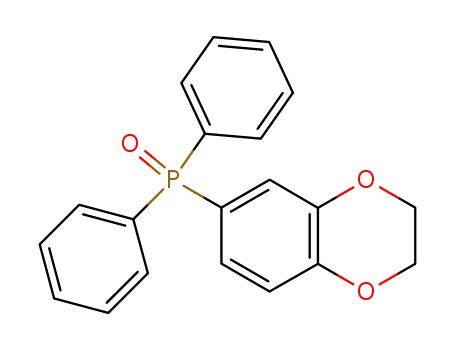 Molecular Structure of 445380-60-9 (Phosphine oxide, (2,3-dihydro-1,4-benzodioxin-6-yl)diphenyl-)