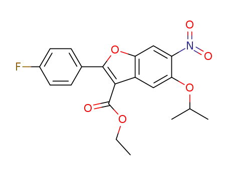 Ethyl 2-(4-fluorophenyl)-5-isopropoxy-6-nitrobenzofuran-3-carboxylate
