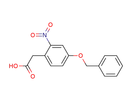 Molecular Structure of 6860-79-3 (Benzeneacetic acid, 2-nitro-4-(phenylmethoxy)-)