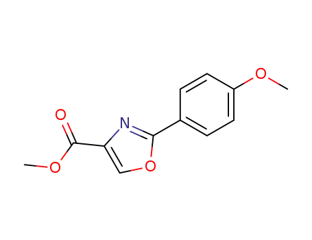 Molecular Structure of 154405-98-8 (methyl 2-(4-methoxyphenyl)-1,3-oxazole-4-carboxylate)