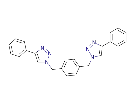 Molecular Structure of 137959-35-4 (1H-1,2,3-Triazole, 1,1'-[1,4-phenylenebis(methylene)]bis[4-phenyl-)