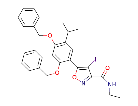 5-(2,4-bis(benzyloxy)-5-isopropylphenyl)-N-ethyl-4-iodoisoxazole-3-carboxaMide