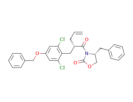 (R)-4-benzyl-3-[(S)-2-(4-benzyloxy-2,6-dichloro-benzyl)-pent-4-enoyl]-oxazolidin-2-onecf
