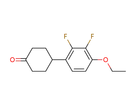 Molecular Structure of 220437-02-5 (4-(2,3-difluoro-4-ethoxyphenyl)-cyclohexanone)