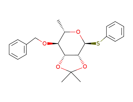 phenyl 4-O-benzyl-2,3-O-isopropylidene-1-thio-α-L-rhamnopyranoside