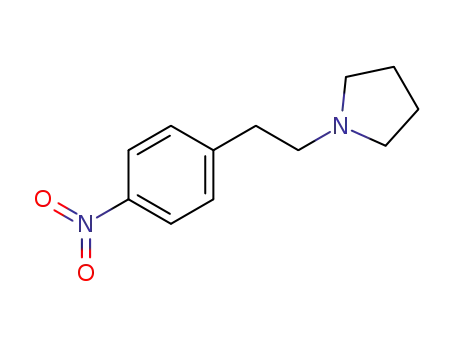 Molecular Structure of 168897-19-6 (Pyrrolidine, 1-[2-(4-nitrophenyl)ethyl]-)