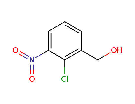 Molecular Structure of 89639-98-5 (2-Chloro-3-nitrobenzyl alcohol)