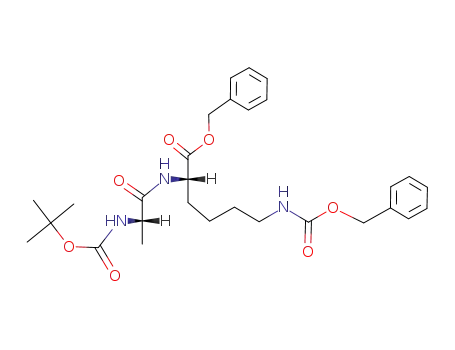 Molecular Structure of 114856-02-9 (Boc-Ala-Lys(Z)-OBzl)