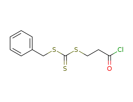 Molecular Structure of 497931-77-8 (3-((benzylsulfanylthiocarbonyl)sufanyl)propionic acid chloride)