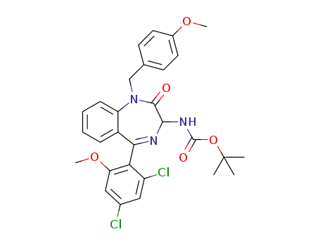 tert-butyl 5-(2,4-dichloro-6-methoxyphenyl)-1-(4-methoxybenzyl)-2-oxo-2,3-dihydro-1H-benzo[e] [1,4]diazepin-3-ylcarbamate
