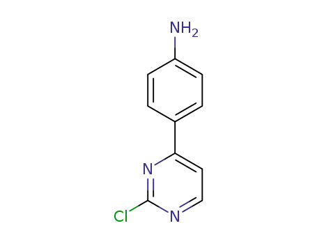 Molecular Structure of 1292318-07-0 ((4-(2-chloropyrimidin-4-yl)aniline))