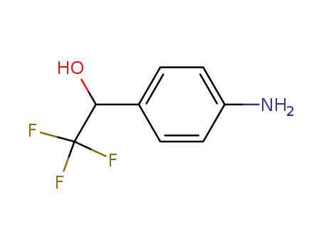 Molecular Structure of 178042-35-8 (Benzenemethanol, 4-amino-a-(trifluoromethyl)-)