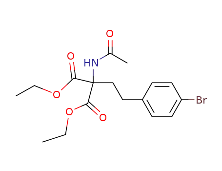 Molecular Structure of 845550-71-2 (diethyl 2-acetamido-2-[2-(4-bromophenyl)ethyl]malonate)