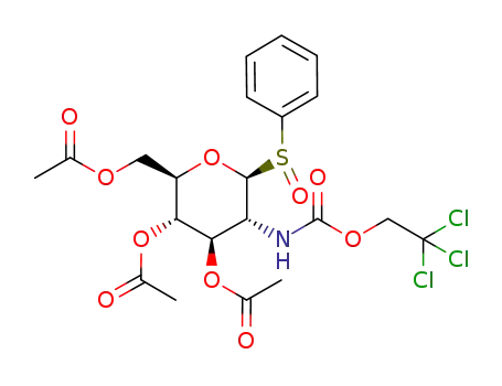 phenyl 3,4,6-tri-O-acetyl-2-deoxy-1-thio-2-(2,2,2-trichloroethoxycarbonylamino)-β-D-glucopyranoside S-oxide
