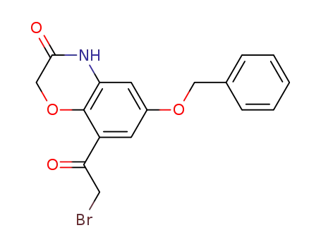 Molecular Structure of 926319-53-1 (6-(benzyloxy)-8-(2-broMoacetyl)-2H-benzo[b][1,4]oxazin-3(4H)-one)