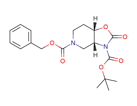 (3aR,7aS)-5-benzyl 3-tert-butyl 2-oxotetrahydro-oxazolo[4,5-c]pyridine-3,5(2H,6H)-dicarboxylate