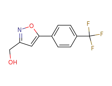 Molecular Structure of 613240-20-3 (5-[4-(TRIFLUOROMETHYL)PHENYL]-3-ISOXAZOLEMETHANOL)