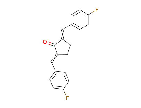 Molecular Structure of 398-84-5 (2,5-bis(4-fluorobenzylidene)cyclopentanone)
