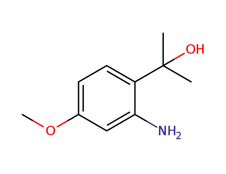 Molecular Structure of 1050514-19-6 (2-(2-amino-4-methoxyphenyl)propan-2-ol)