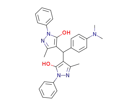 4-((4-(dimethylamino)phenyl)(5-hydroxy-3-methyl-1-phenyl-1H-pyrazol-4-yl)methyl)-3-methyl-1-phenyl-1H-pyrazol-5-ol