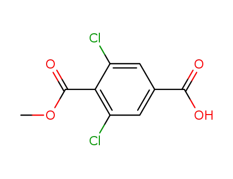 Molecular Structure of 264272-64-2 (4-(methoxycarbonyl)-3,5-dichlorobenzoic acid)