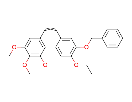 Molecular Structure of 1221156-99-5 (3'-benzyloxy-4'-ethoxy-3,4,5-trimethoxy stilbene)