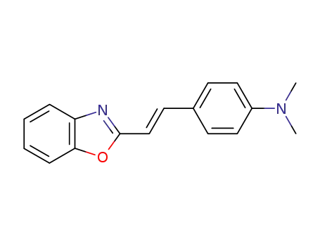Molecular Structure of 24675-13-6 (4-(2-benzooxazol-2-ylethenyl)-N,N-dimethyl-aniline)
