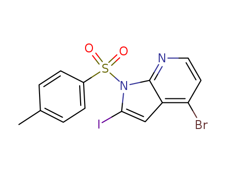 4-bromo-2-iodo-1-(4-methylphenyl)sulfonylpyrrolo[2,3-b]pyridine