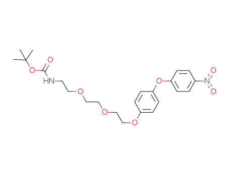 tert-butyl 2-(2-(2-(4-(4-nitrophenoxy)phenoxy)ethoxy)ethoxy)ethylcarbamate