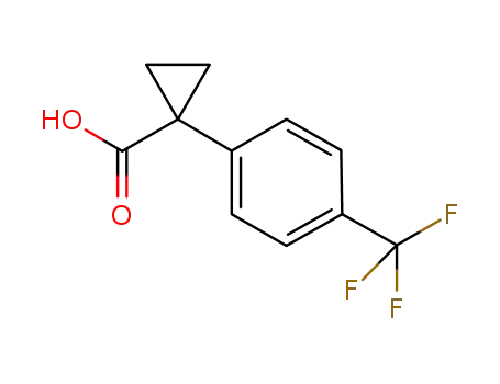 Molecular Structure of 886366-13-8 (1-(4-TRIFLUOROMETHYL-PHENYL)-CYCLOPROPANECARBOXYLIC ACID)