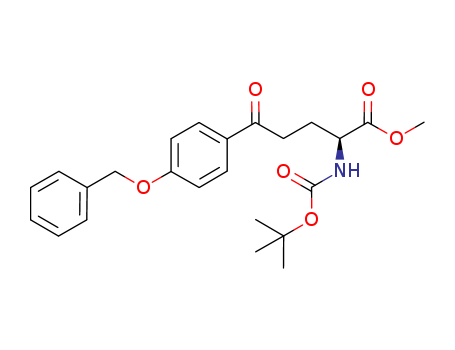 tert-butyl (S)-1-(methoxycarbonyl)-4-(4-(benzyloxy)phenyl)-4-oxobutylcarbamate