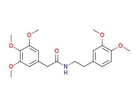 Molecular Structure of 7668-87-3 (N-(3,4,5-Trimethoxyphenylacetyl)homoveratrylamine)