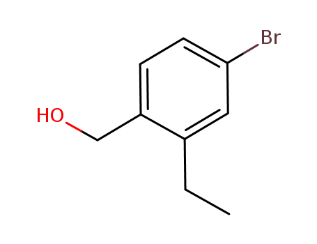 Molecular Structure of 877131-21-0 (4-bromo-2-ethylbenzenemethanol)