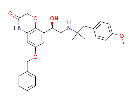 8-[(1R)-1-Hydroxy-2-[[2-(4-methoxyphenyl)-1,1-dimethylethyl]amino]ethyl]-6-(phenylmethoxy)-2H-1,4-benzoxazin-3(4H)-one
