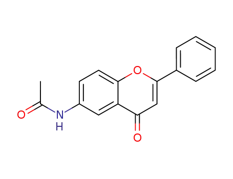 Molecular Structure of 18467-10-2 (Acetamide, N-(4-oxo-2-phenyl-4H-1-benzopyran-6-yl)-)