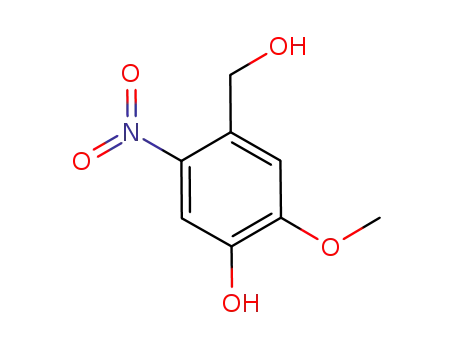 Molecular Structure of 260417-00-3 (4-(hydroxymethyl)-2-methoxy-5-nitrophenol)