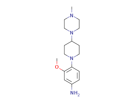 3-Methoxy-4-(4-(4-methylpiperazin-1-yl)piperidin-1-yl)aniline  Cas no.1254058-34-8 98%
