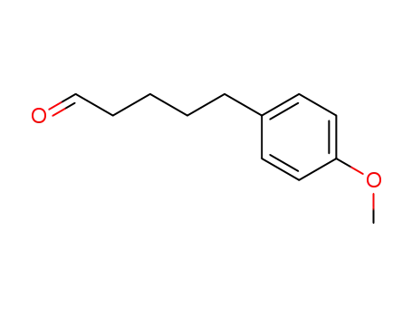 Molecular Structure of 127047-17-0 (5-(4-methoxyphenyl)pentan-1-al)
