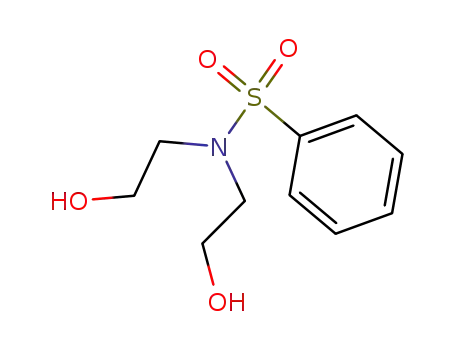 Molecular Structure of 13127-79-2 (N-benzenesulfonyl-bis(2-hydroxyethyl)amine)