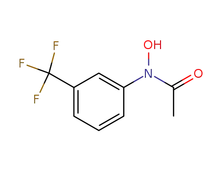Molecular Structure of 88730-42-1 (Acetamide, N-hydroxy-N-[3-(trifluoromethyl)phenyl]-)