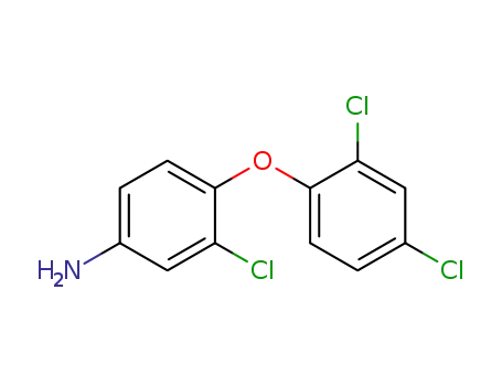 Molecular Structure of 56966-58-6 (Benzenamine, 3-chloro-4-(2,4-dichlorophenoxy)-)