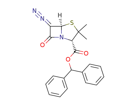 4-Thia-1-azabicyclo[3.2.0]heptane-2-carboxylic acid,
6-diazo-3,3-dimethyl-7-oxo-, diphenylmethyl ester, (2S,5R)-