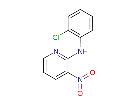 Molecular Structure of 41010-66-6 (N-(2-chlorophenyl)-3-nitropyridin-2-amine)