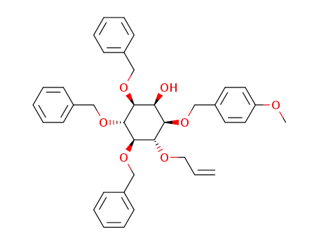 Molecular Structure of 154372-20-0 (1D-6-O-allyl-3,4,5-tri-O-benzyl-1-O-(4-methoxybenzoyl)-myo-inositol)